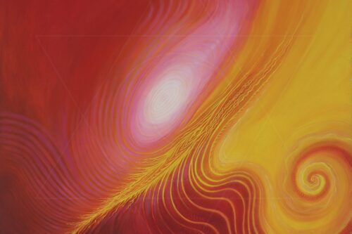 Abstrato - fogo - pintura original