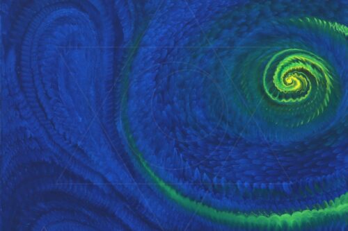 Abstrato Azul - original