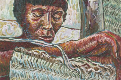 Índio Bororo IV -  pintura original