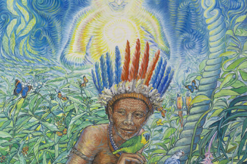 Yuxin dos Kaxinawa - pintura original