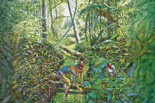 Banho do Curumim -  pintura original