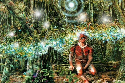 Cinema de Índio -  pintura original vendido - 52 x 62,4 cm