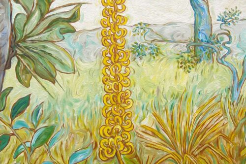 Flor do Cerrado -  pintura original