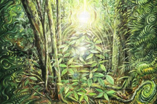 Luz da floresta II - releitura do original