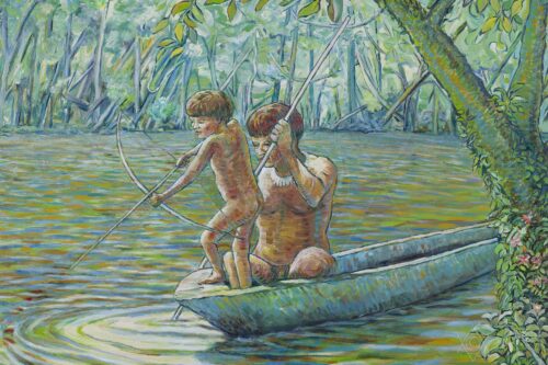 Pescaria -  pintura original